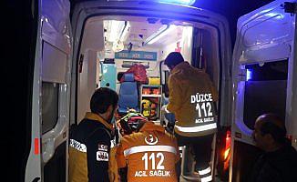 Düzce'de otomobil devrildi: 6 yaralı