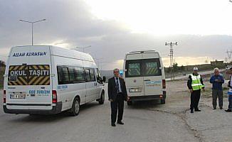 Havza'da öğrenci servisleri denetlendi