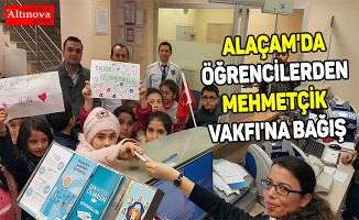 Samsun'da öğrencilerden Mehmetçik Vakfı'na bağış