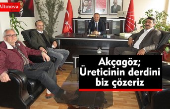 AKÇAGÖZ: “FINDIK ÜRETİCİSİNİN DERDİNİ BİZ ÇÖZERİZ”