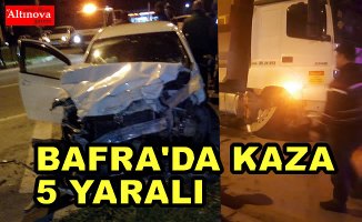 Bafra'da Kaza 5 Yaralı