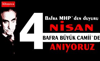 Bafra MHP`den duyuru