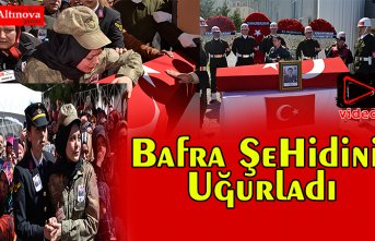 Bafra şehidini uğurladı