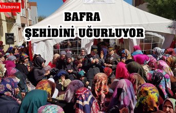 BAFRA ŞEHİDİNİ UĞURLUYOR