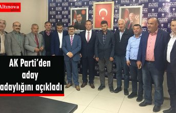 Bafralı İş Adamı AK Parti’den aday adaylığını açıkladı….