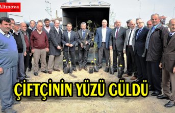 BAŞKAN YILMAZ SÖZÜNÜ TUTTU, ÇİFTÇİNİN YÜZÜ GÜLDÜ