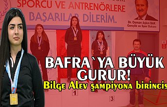 Bilge Alev şampiyona birincisi