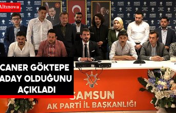 Caner Göktepe aday olduğunu açıkladı