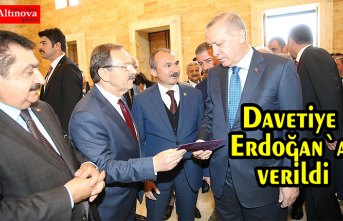 Davetiye Erdoğan`a verildi