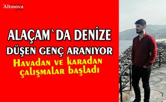 Denize düşen şahıs aranıyor