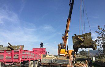 Hanönü'deki toplar bakıma gönderildi