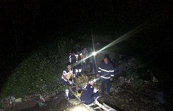 Karabük'te kanyona düşen kişi kurtarıldı