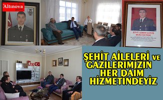 KAYMAKAM  TÜRKEL ŞEHİT AİLELERİ ve GAZİLERİMİZİN  HER DAİM HİZMETİNDEYİZ