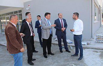 Kaymakam Kurnaz okul İnşaatında incelemelerde bulundu