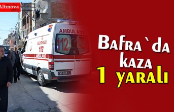 Motosiklet ile kamyonet çarpıştı: 1 yaralı