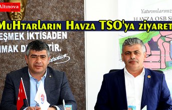 Muhtarların Havza TSO'ya ziyareti