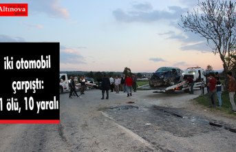 Samsun'da iki otomobil çarpıştı: 1 ölü, 10 yaralı