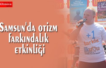 Samsun'da otizm farkındalık etkinliği