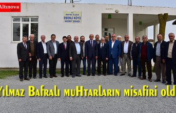 Yılmaz Bafralı muhtarların misafiri oldu