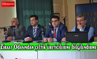 Ziraat Odasından çeltik üreticilerine bilgilendirme