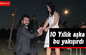 10 Yıllık aşka bu yakışırdı