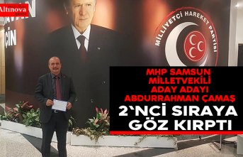 Abdurrahman Çamaş 2`nci sıraya göz kırptı