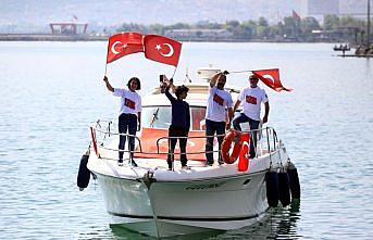 Atatürk'ün Samsun'da karaya çıkışı canlandırıldı