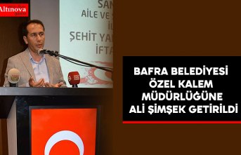 Bafra Belediyesi Özel Kalem Müdürlüğüne Ali Şimşek Getirildi