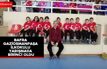 Bafra Gaziosmanpaşa ilkokulu yarışmada birinci oldu