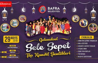 BAŞKAN KILIÇ ÖĞRENCİLERE SELE SEPET TOP KANDİL DAĞITTI