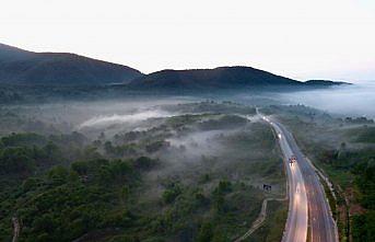 Batı Karadeniz'de sis altında yolculuk
