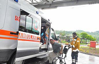 Elektrik akımına kapılan işçi yaralandı