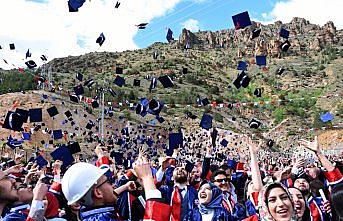Gümüşhane Üniversitesinde mezuniyet töreni