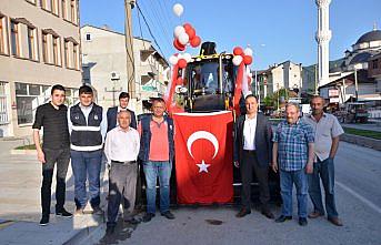 Hanönü Belediyesi'ne hibe iş makinesi
