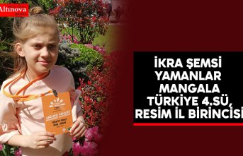 İKRA ŞEMSİ YAMANLAR MANGALA TÜRKİYE 4.SÜ, RESİM İL BİRİNCİSİ