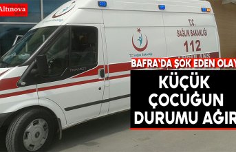 Küçük çocuğun durumu ağır
