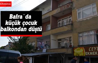 Küçük çocuk balkondan düştü