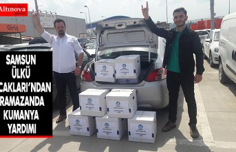 SAMSUN ÜLKÜ OCAKLARI’NDAN RAMAZANDA KUMANYA YARDIMI