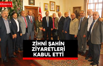 Zihni Şahin ziyaretleri kabul etti