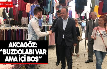 AKCAGÖZ: “BUZDOLABI VAR AMA İÇİ BOŞ”