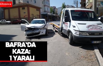 Bafra`da kaza: 1 yaralı