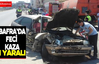 Bafra`da  kaza  : 1 yaralı
