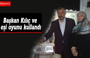 Başkan Kılıç ve eşi oyunu kullandı