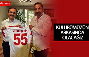 BAŞKAN ŞAHİN’DEN SAMSUNSPOR’A ZİYARET