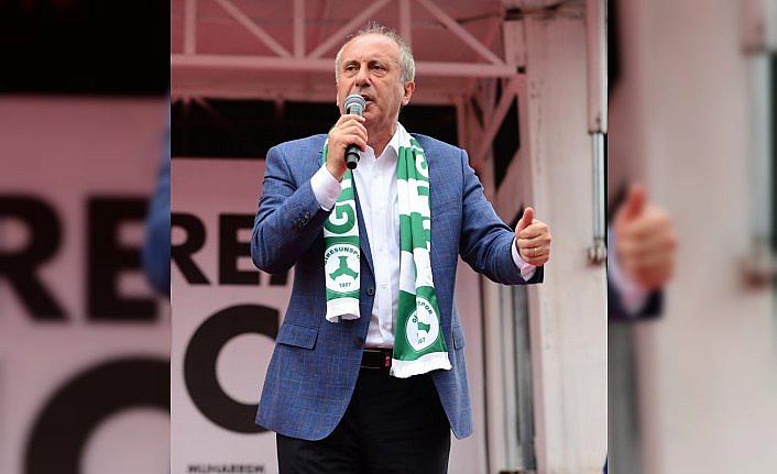 CHP'nin cumhurbaşkanı adayı Muharrem İnce Giresun'da