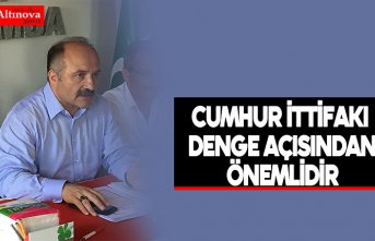 Cumhur İttifakı denge açısından önemlidir