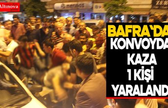 Konvoyda kaza : 1 yaralı