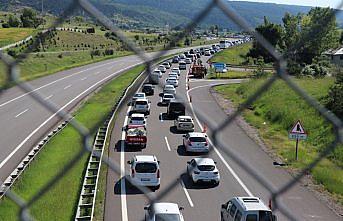 Otoyolda bayram trafiği