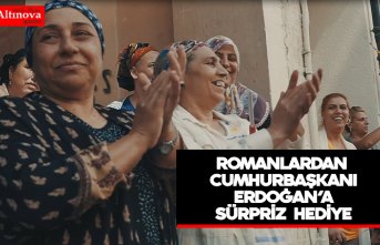 ROMANLARDAN CUMHURBAŞKANI ERDOĞAN’A SÜRPRİZ  HEDİYE