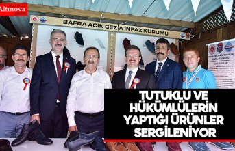 Tutuklu ve hükümlülerin yaptığı ürünler sergileniyor